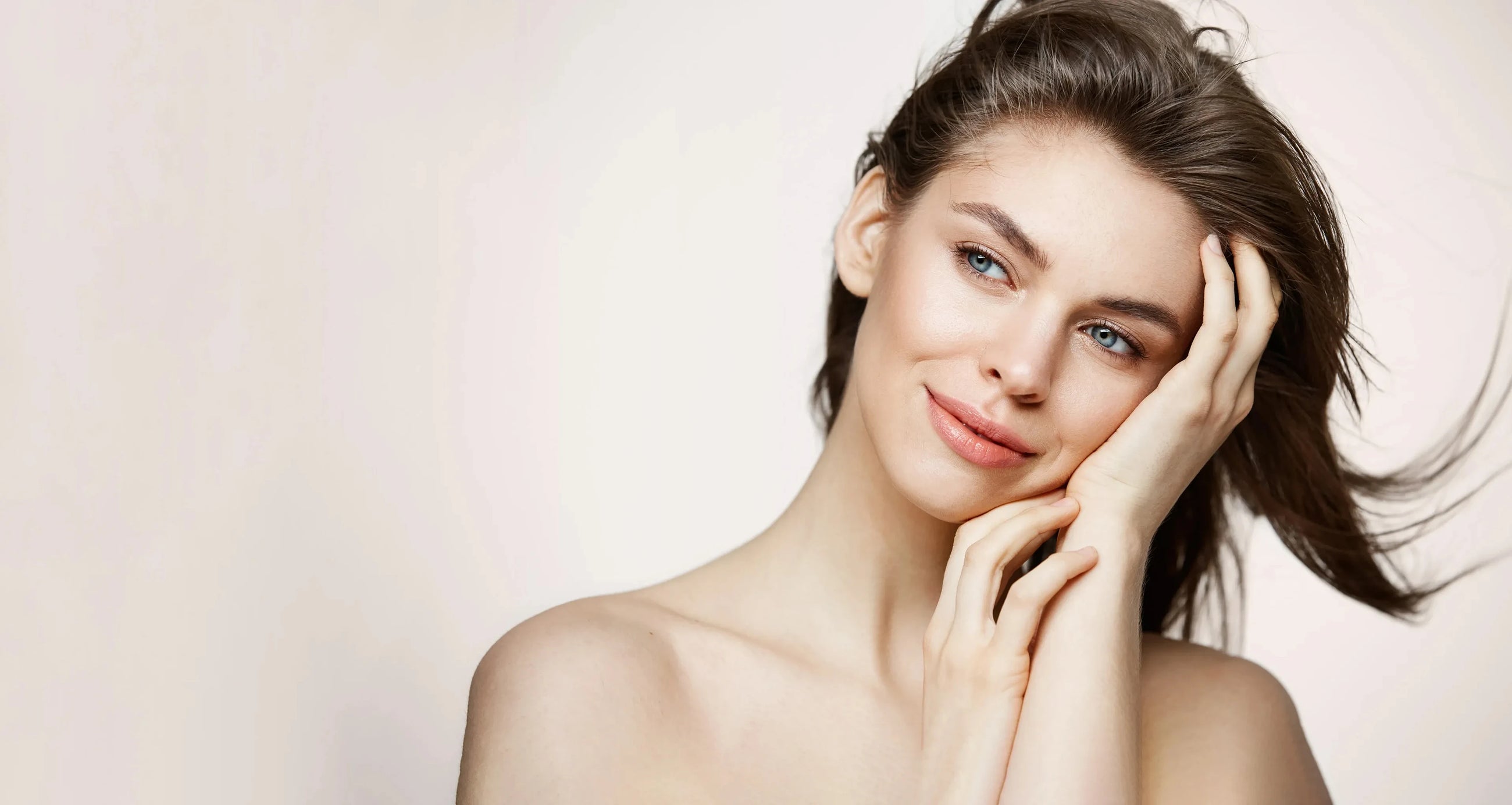 Portrait from a professional skincare campaign