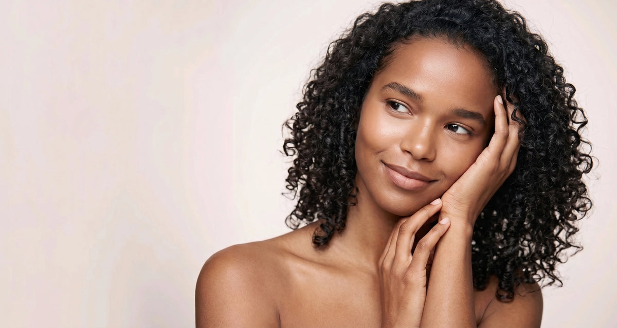 Portrait from a professional skincare campaign